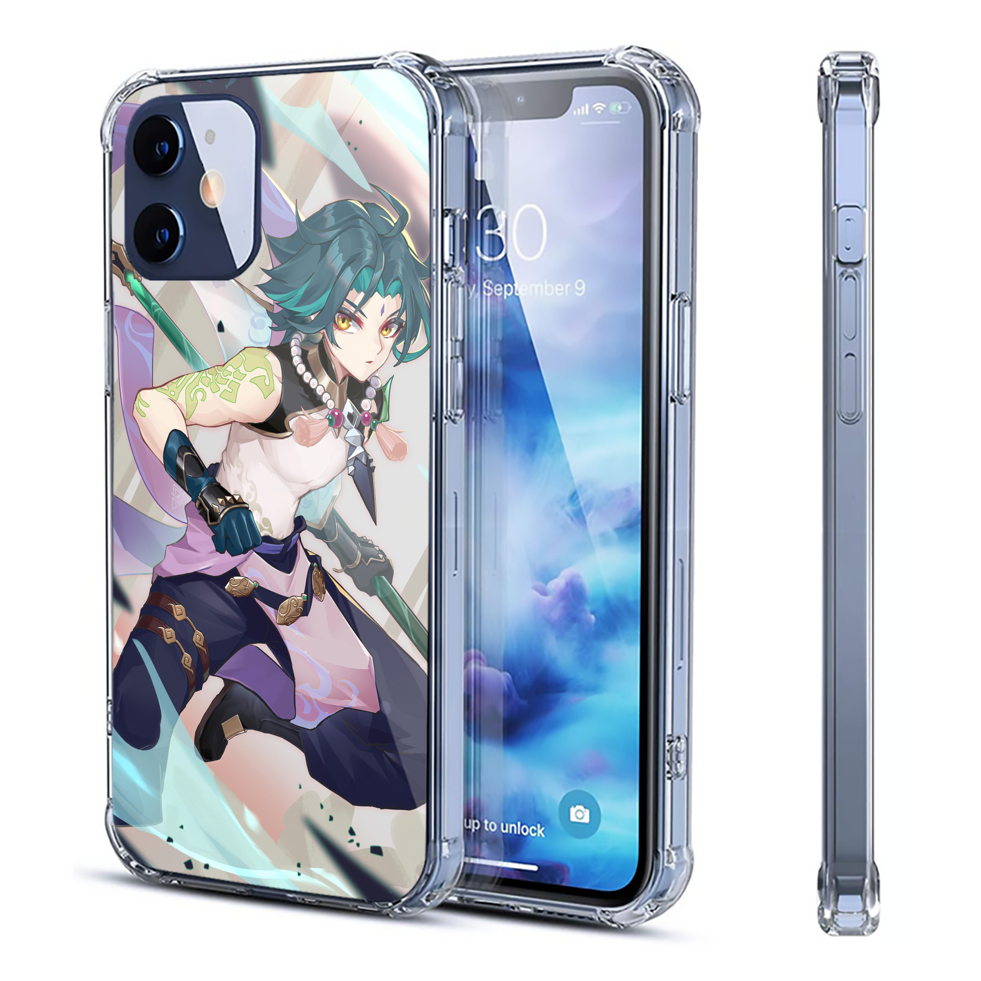 げんし神 genshin 【iPhone 12シリーズ対応】透明スマホケース（クリアソフトケース）